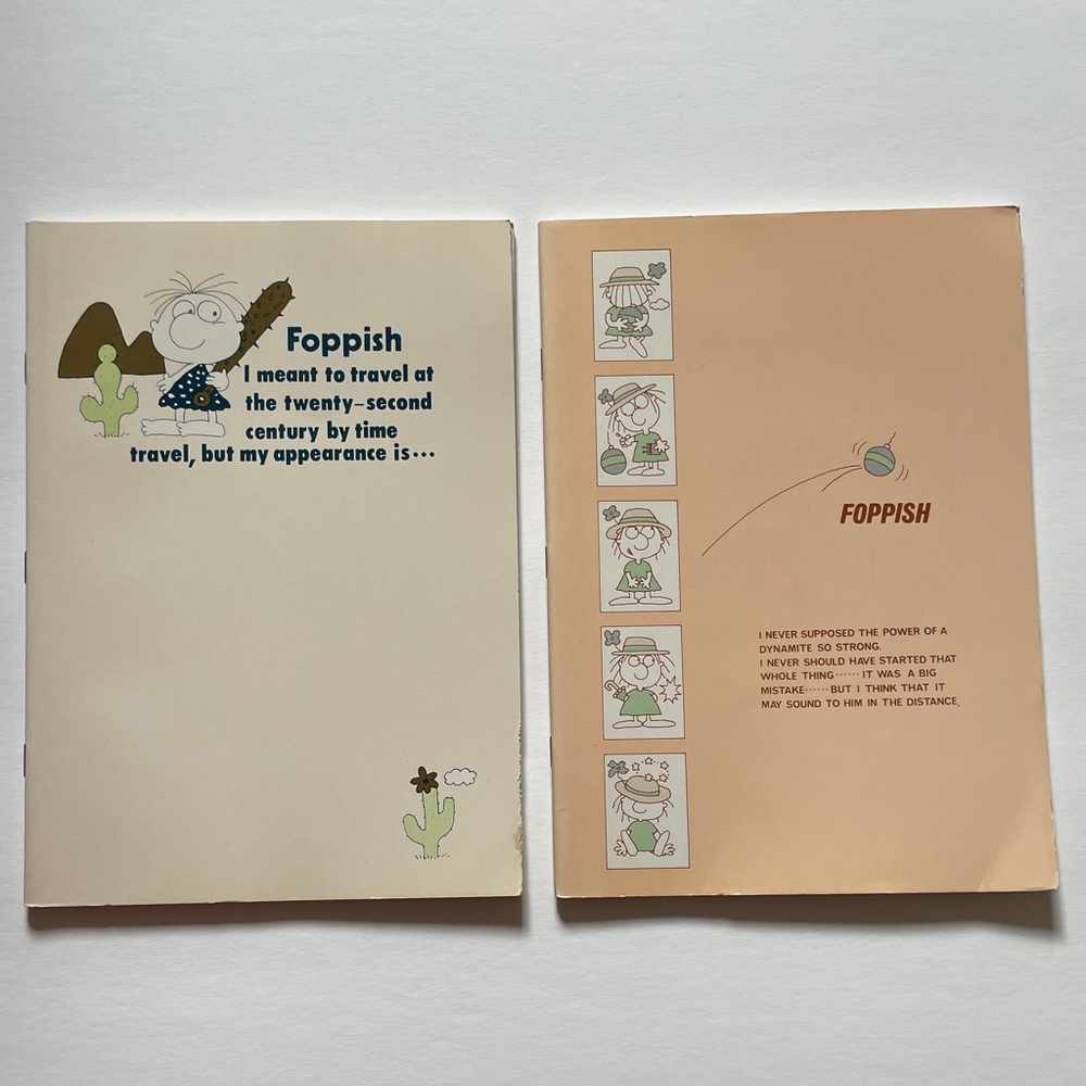 vintage japanese notebooks Foppish x2